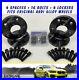 Black Alloy Wheel Spacers 12mm 15mm For Audi RS4 B8 B9 RS5 RS6 Radius Bolts Lock