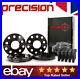 Black Wheel Spacers Hubcentric 15mm & Radius Bolts For VW Scirocco 2 Pairs